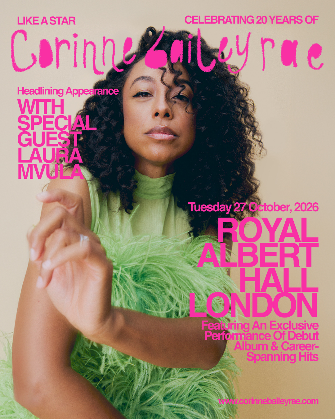 Corinne Bailey Rae Announces 20th Anniversary Show on 27th October 2026 at Royal Albert Hall